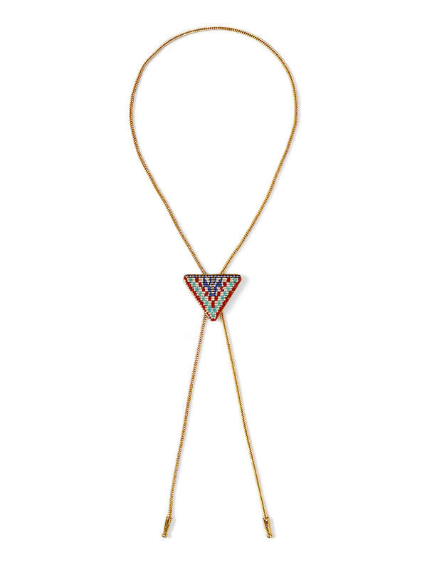 Kapital Beaded Loop Tie (Gold Color Chain)