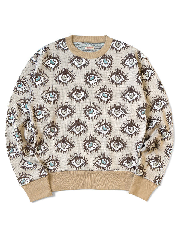 Kapital 8G jacquard knit SPEAKEASY pattern vintage sweater