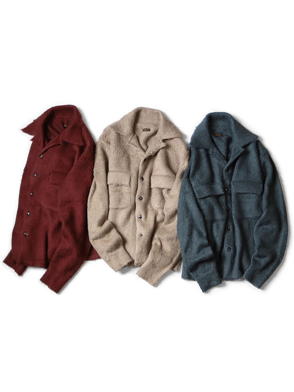 Kapital 7G Shaggy Knit Board Shirt Jacket