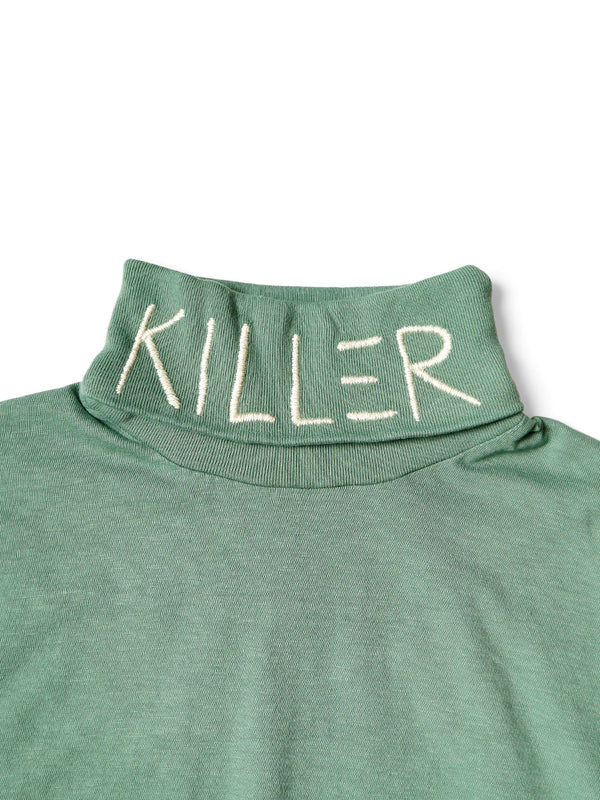 Kapital 18.5/- Jersey high neck long sleeve T-shirt (KILLER embroidery) Tee