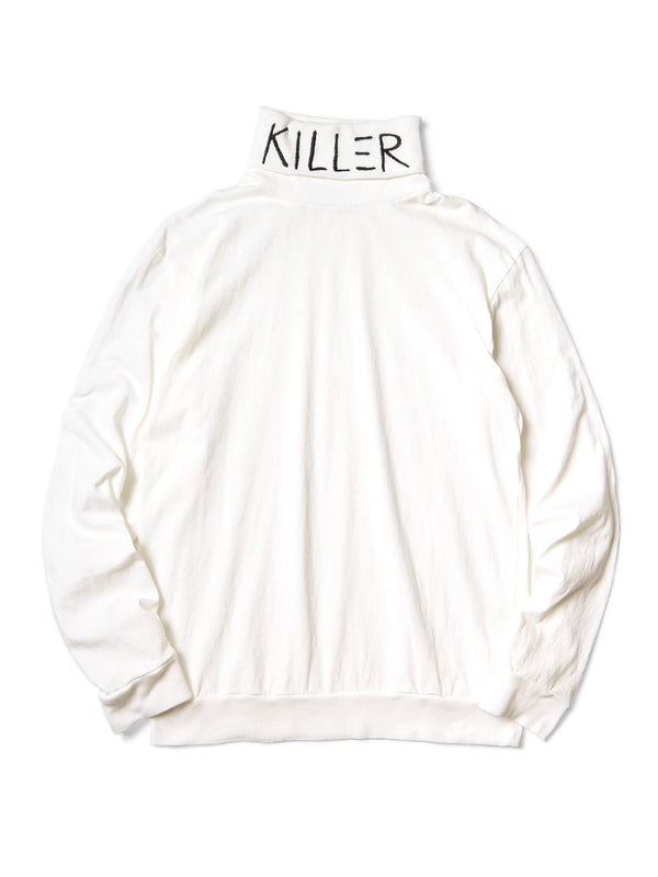 Kapital 18.5/- Jersey high neck long sleeve T-shirt (KILLER embroidery) Tee