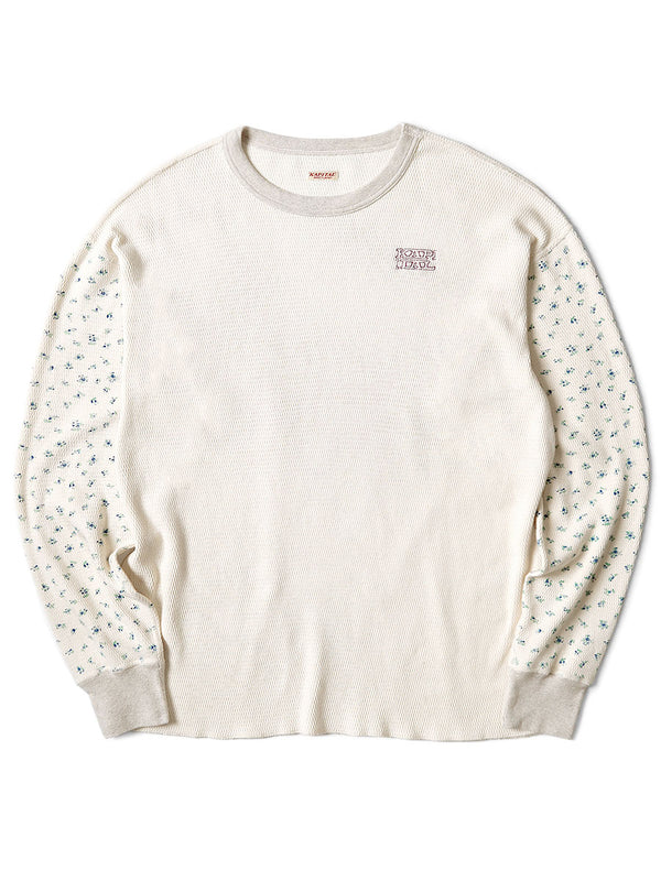 Kapital Waffle Jersey Small Flower pt 2TONE Long T-shirt (KAPITAL Embroidery) Tee