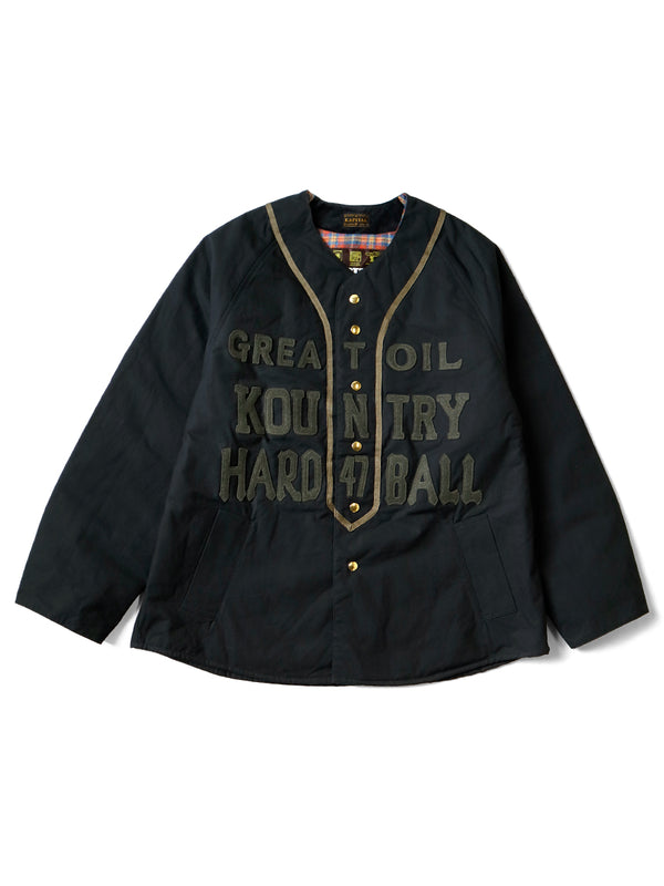 Kapital Cotton Weather Oil Coated Baseball Blouson Jacket