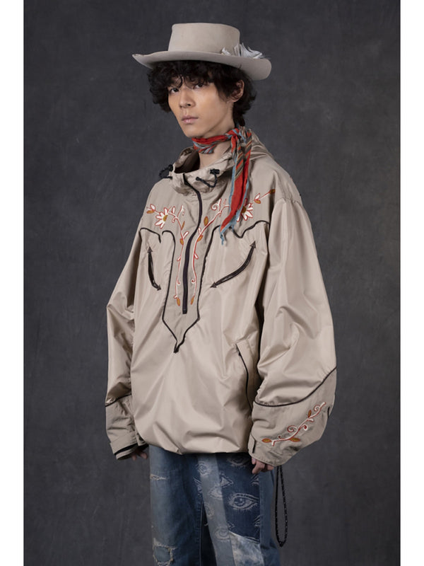 Kapital Poly Taffeta Tennessee Cornflower Parka Jacket