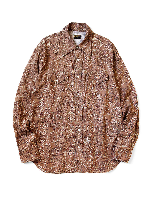 Kapital Murasheeching COOKIE Bandana Pattern Husky Western Shirt (long sleeve)