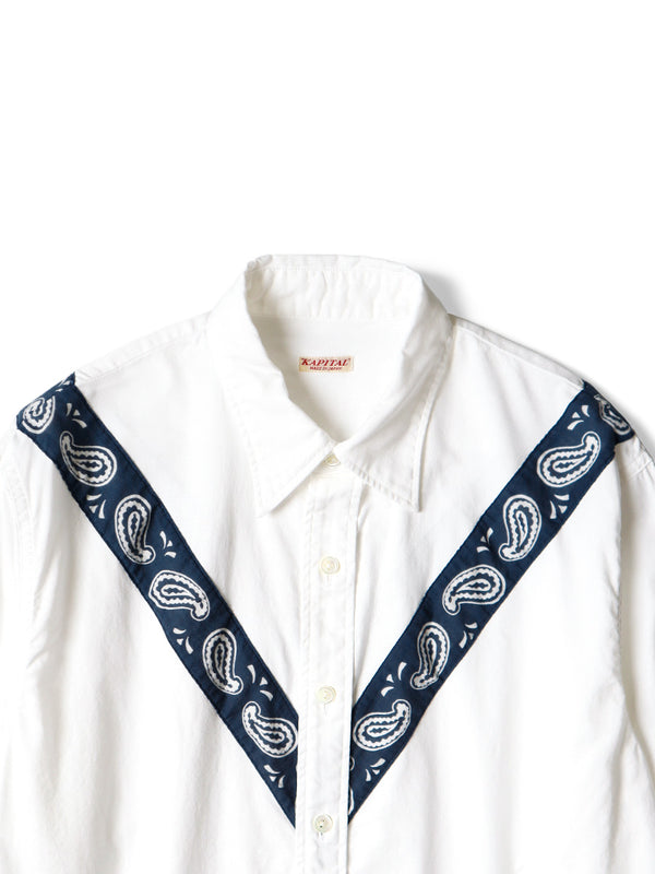 Kapital OX Referee Shirt (Pecos Paisley) (long sleeve)