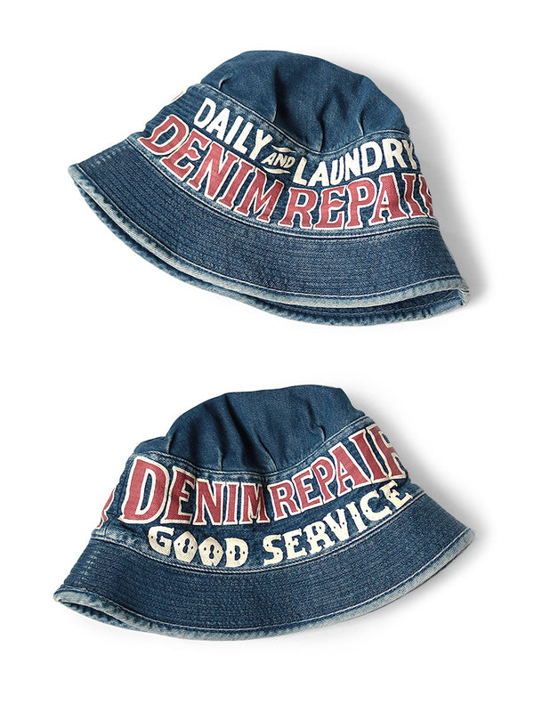 Kapital 11.5oz denim laundry hat cap