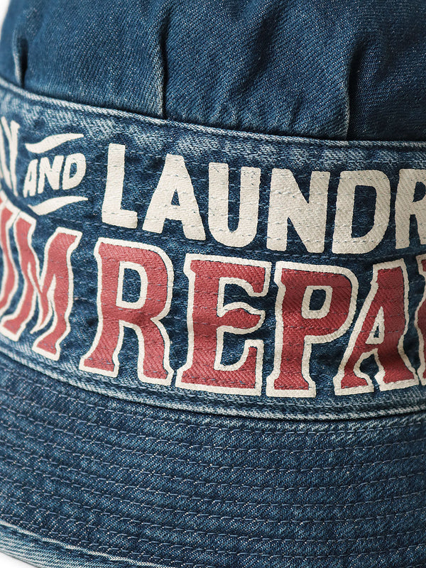 Kapital 11.5oz denim laundry hat cap