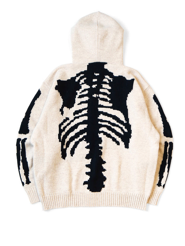 Kapital 5G Wool BONE Hooded Sweater