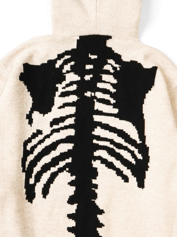 Kapital 5G Wool BONE Hooded Sweater