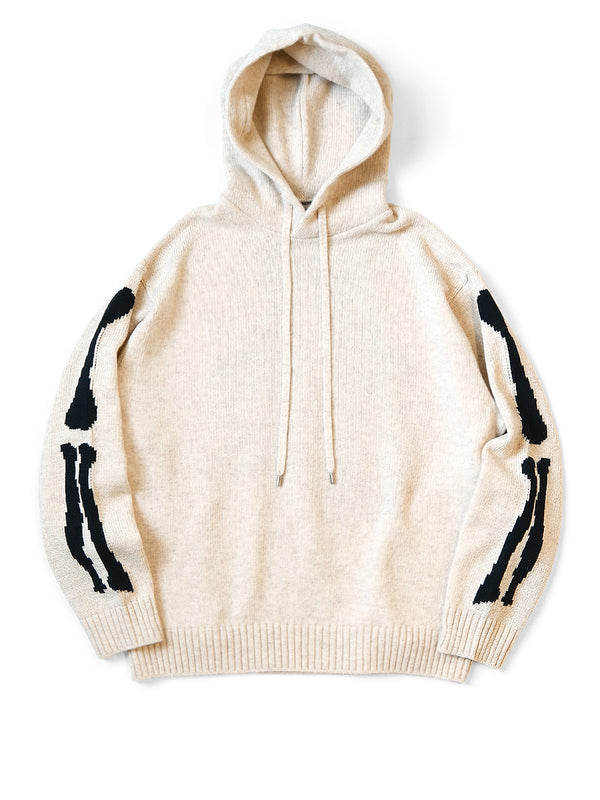 Kapital 5G Wool BONE Hooded Sweater