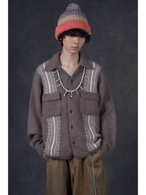 Kapital 7G Mohair Knit Board Shirt jacket