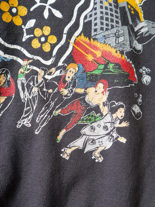 Kapital fleece hooded sweat shirt (BUSTER PECKISH RAINBOW Ypt) sweater hoodie