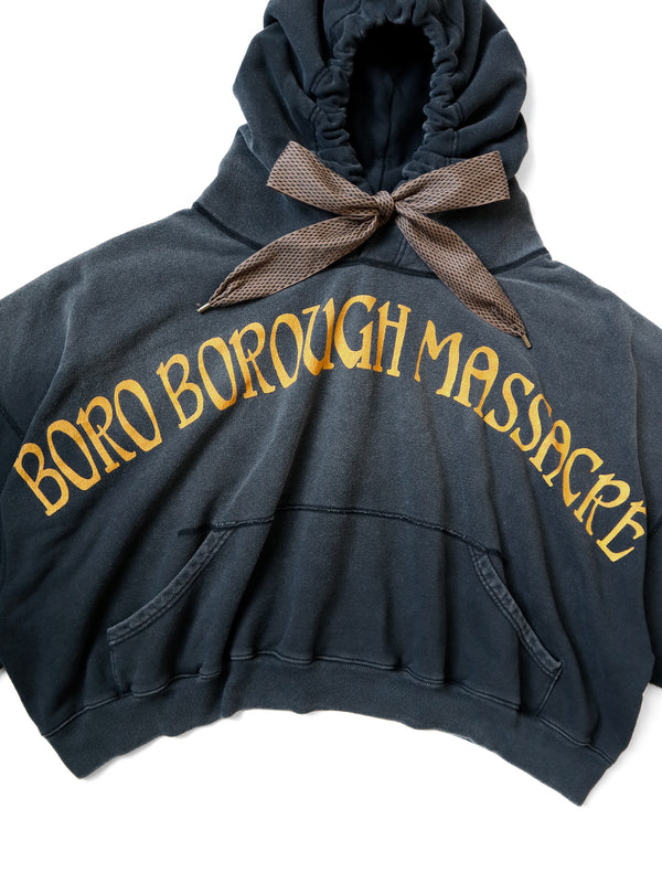 Kapital Fleece Devil Hoodie (BORO BOROUGH MASSACREpt) sweater Large