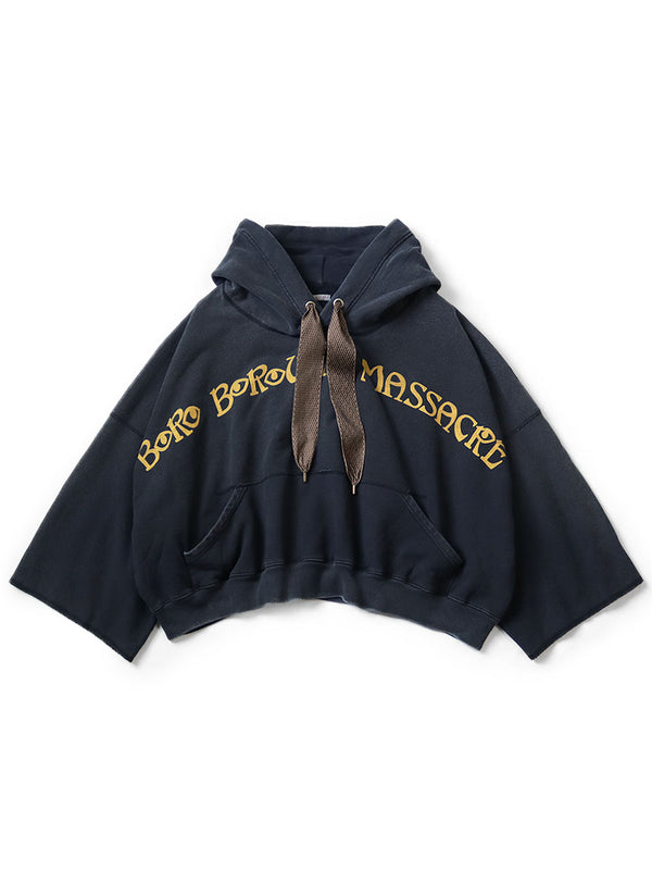 Kapital Fleece Devil Hoodie (BORO BOROUGH MASSACREpt) sweater Small