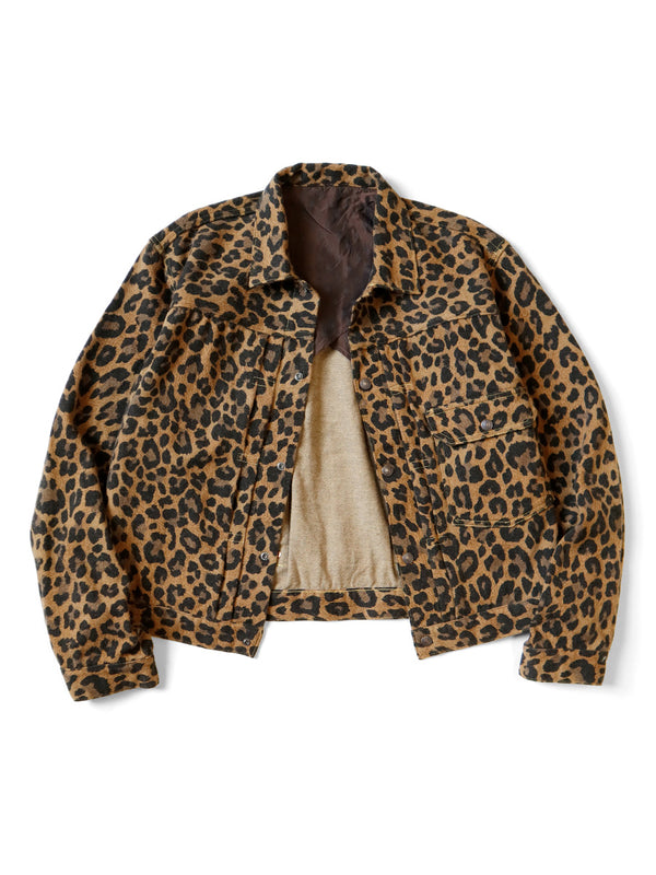 Kapital twill aged wool leopard print 1ST JKT Jacket