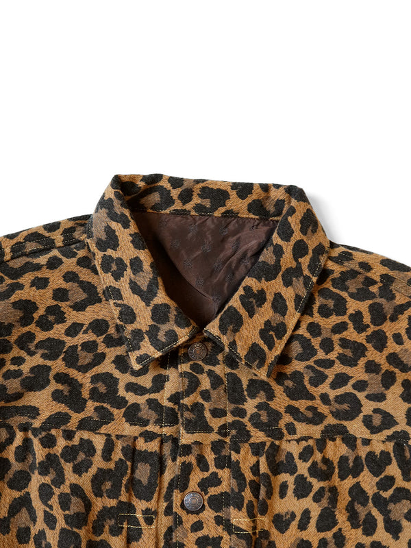 Kapital twill aged wool leopard print 1ST JKT Jacket