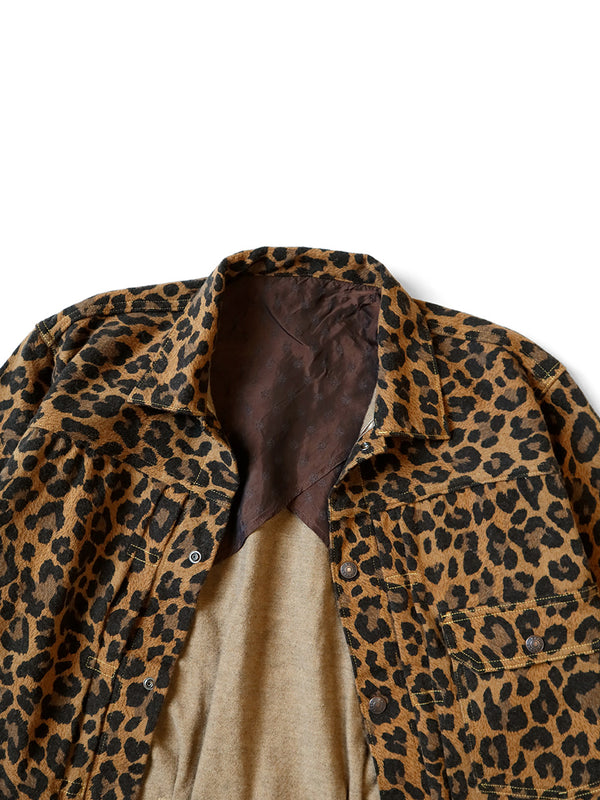 Kapital twill aged wool leopard print 1ST JKT Jacket