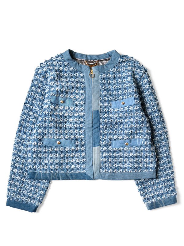 Kapital Crash Napping Quilted Denim Bolero Jacket