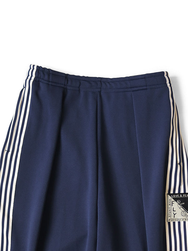 Kapital smooth jersey baggy track pants (banner stripe)