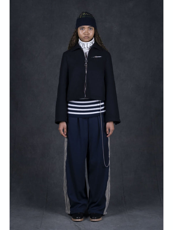 Kapital smooth jersey baggy track pants (banner stripe)