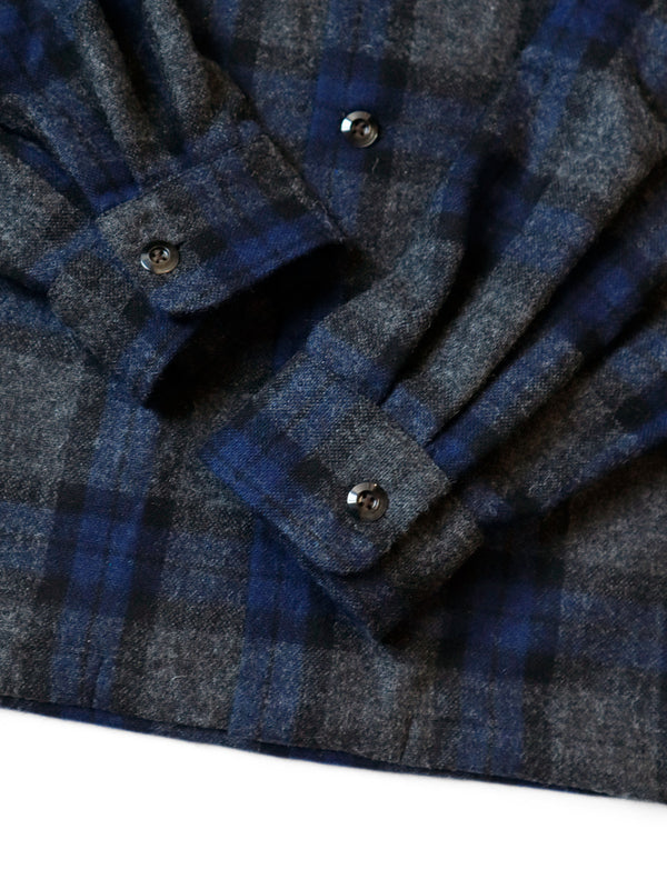 Kapital wool check wrangle collar board shirt (long sleeve)