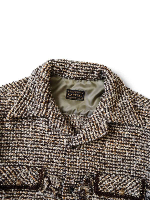 Kapital Fancy Tweed Board Shirt Jacket