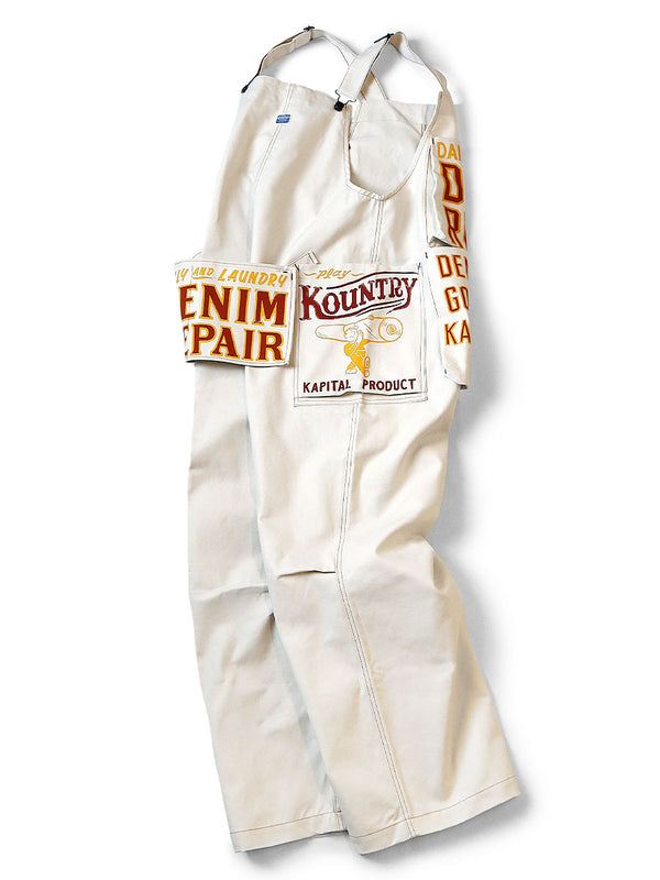 Kapital Thin Canvas Add Overalls Pants