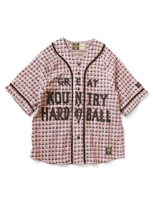 Kapital Fancy Tweed Great Kingdom Baseball Shirt