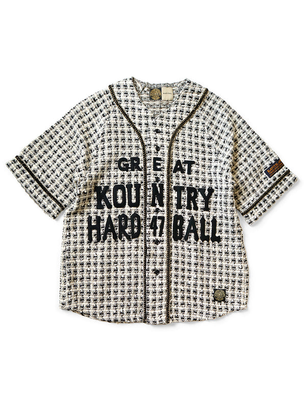 Kapital Fancy Tweed Great Kingdom Baseball Shirt