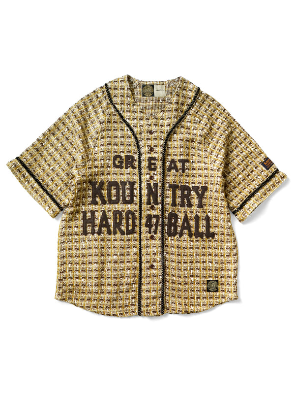 Kapital Fancy Tweed Great Kingdom Baseball Shirt