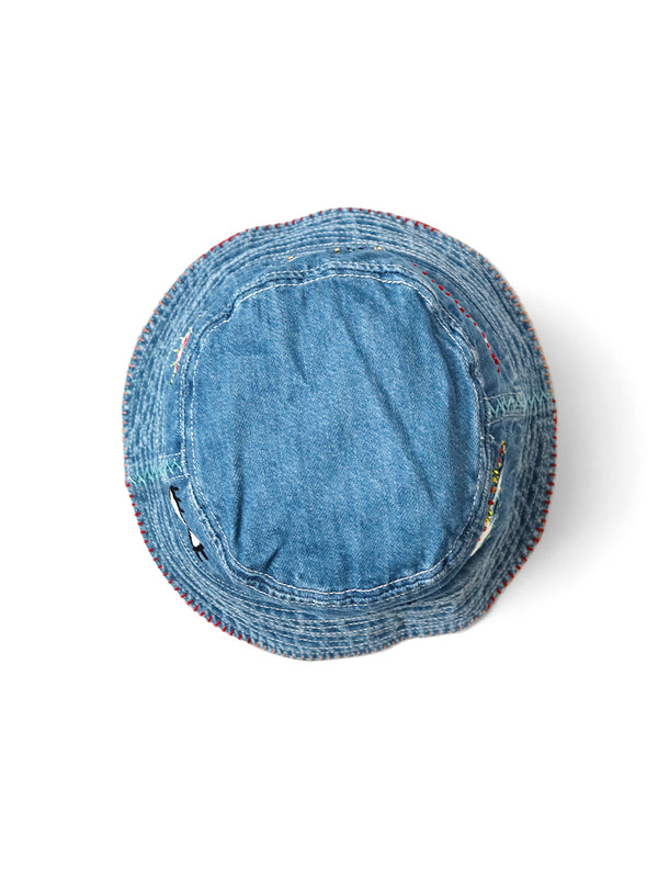 Kapital 12oz denim bucket hat (SPEAKEASY embroidery) Cap