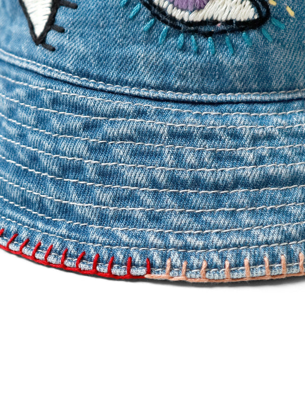 Kapital 12oz denim bucket hat (SPEAKEASY embroidery) Cap