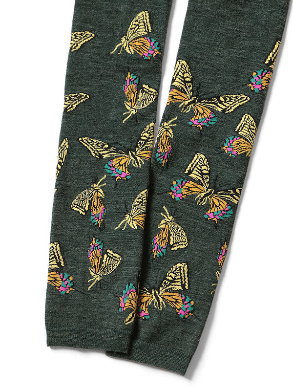 Kapital 200 strand wool butterfly leggings women