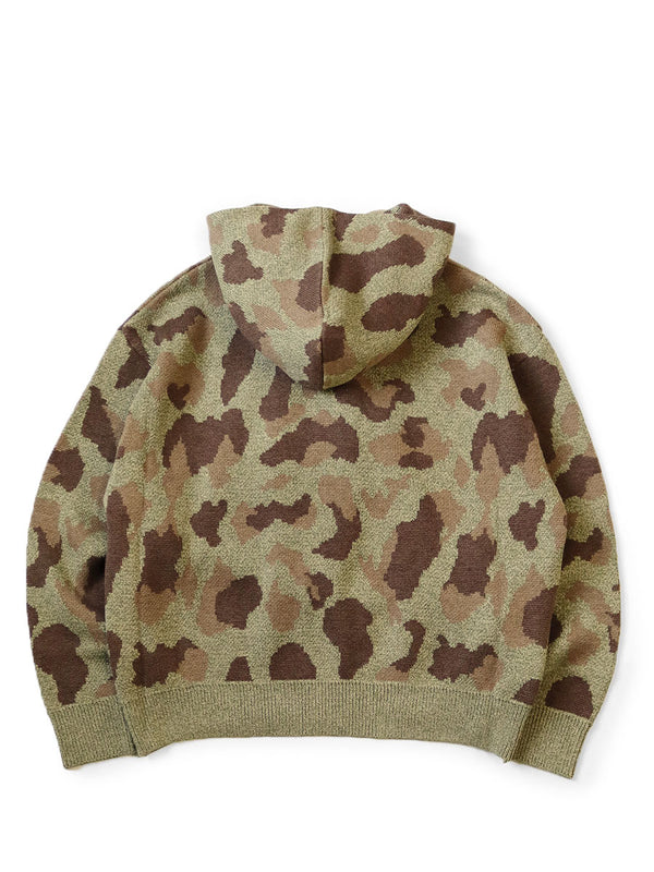 Kapital 5G Camo Knit KESA Hooded Sweater