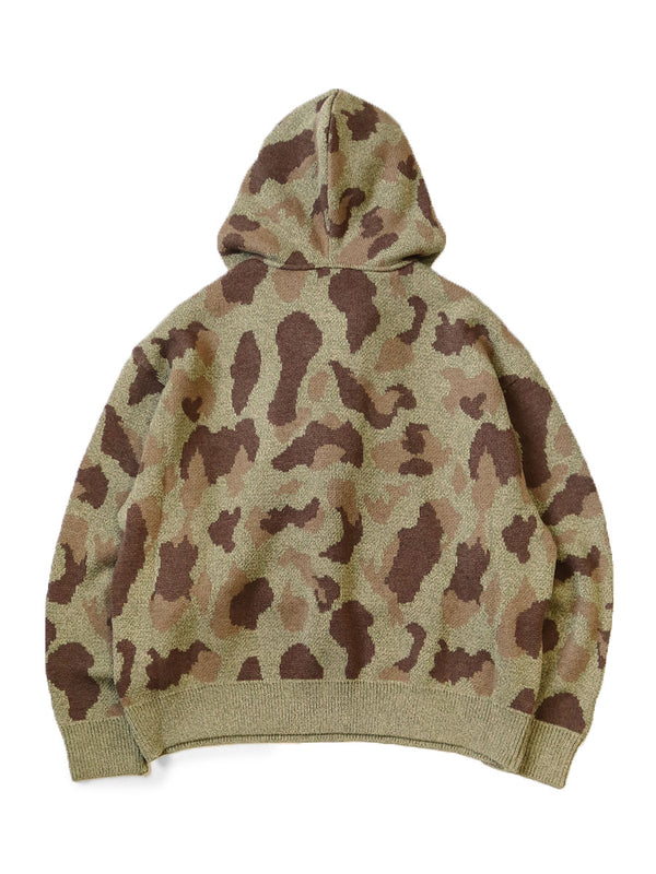 Kapital 5G Camo Knit KESA Hooded Sweater