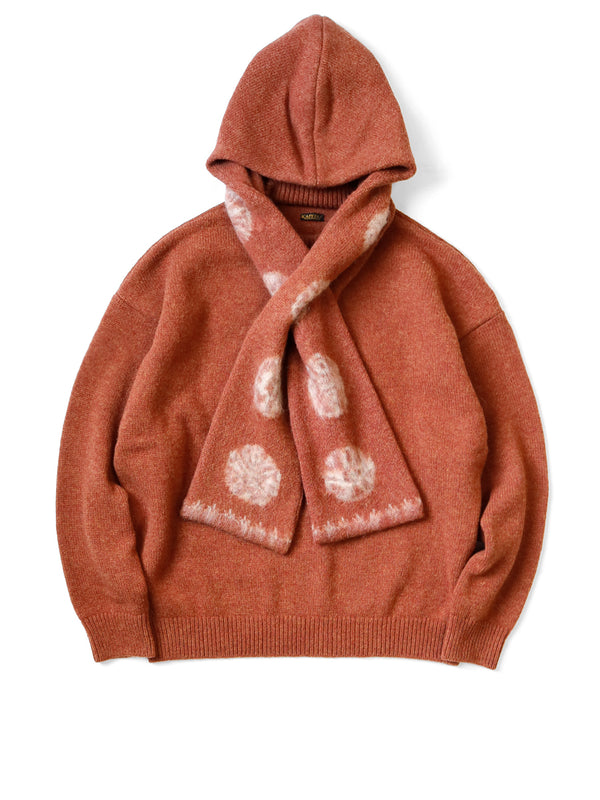 Kapital 5G Small Pattern Knit KESA Hooded Sweater