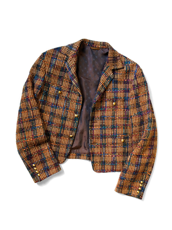 Kapital Casa Tweed Check Baba Sawyer Jacket (short type)