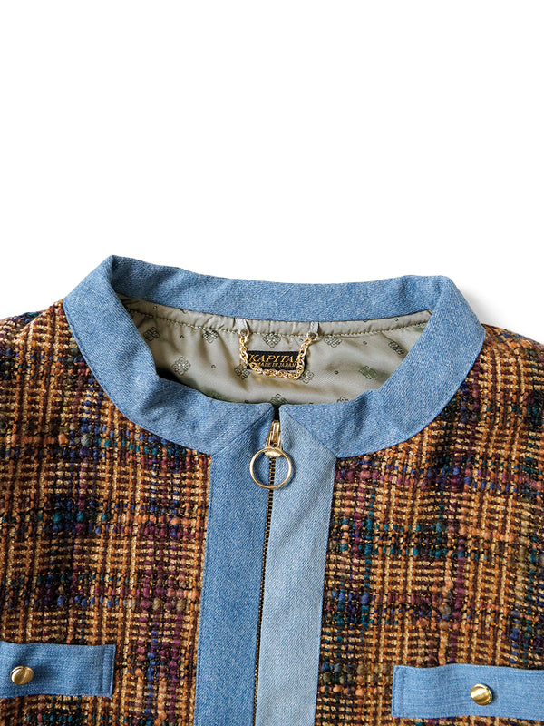 Kapital Casa Tweed Check Bolero Jacket