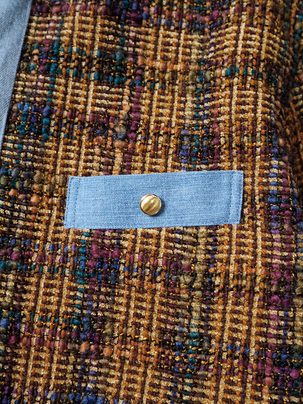 Kapital Casa Tweed Check Bolero Jacket