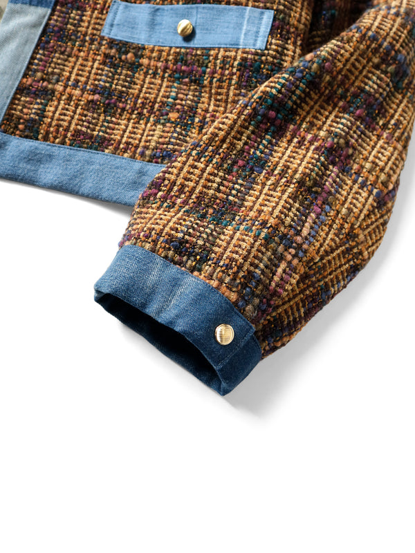 Kapital Casa Tweed Check Bolero Jacket