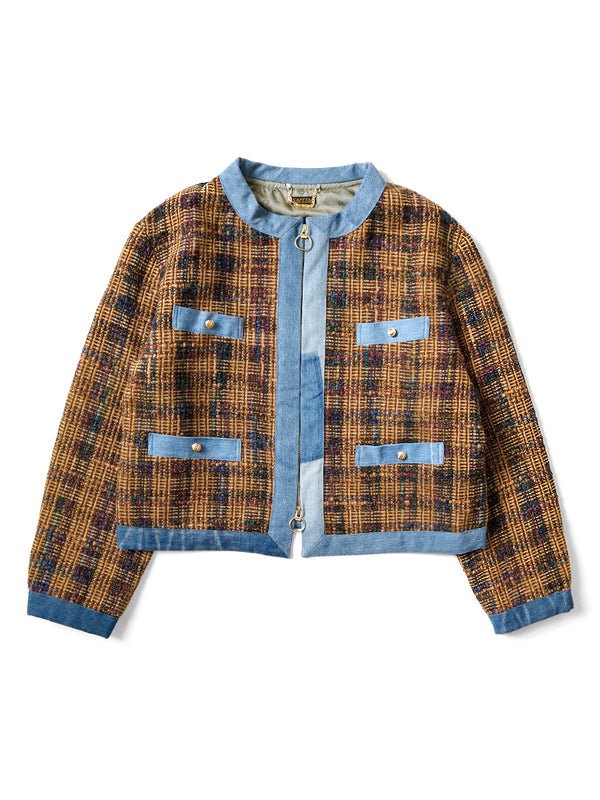 Kapital Casa Tweed Check Bolero Jacket