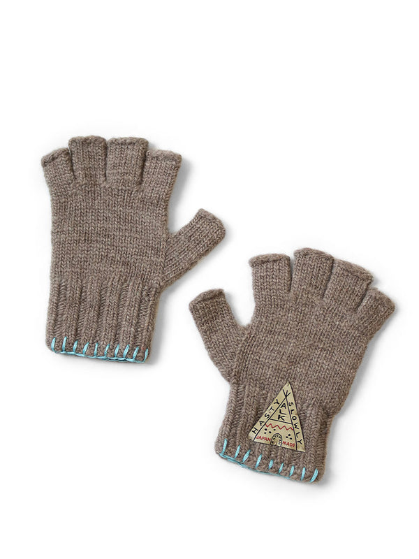 Kapital wool forktail glove with SPEAKEASY embroidery