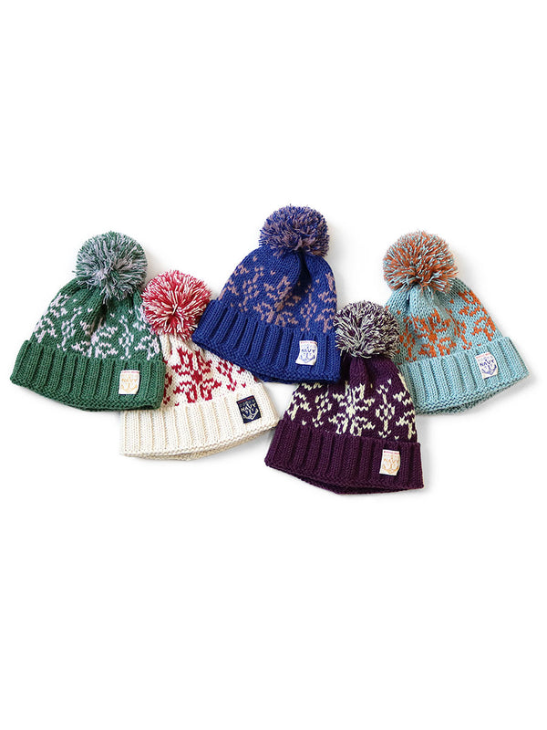 Kapital 3G Wool Snow Pattern Knit CAP