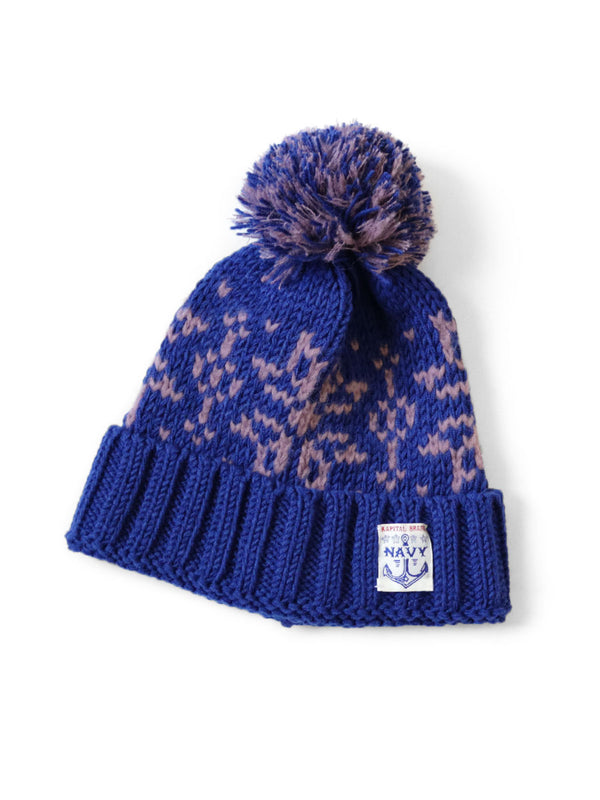 Kapital 3G Wool Snow Pattern Knit CAP