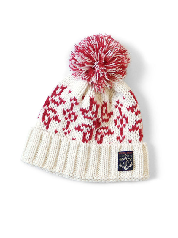 Kapital 3G Wool Snow Pattern Knit CAP