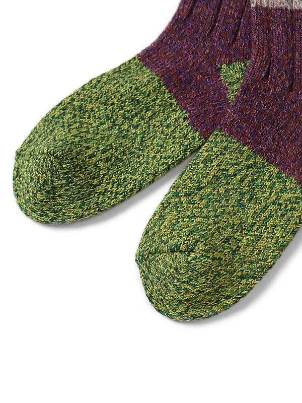 Kapital  Wool Van Gogh Heather Hobo Stitch Socks