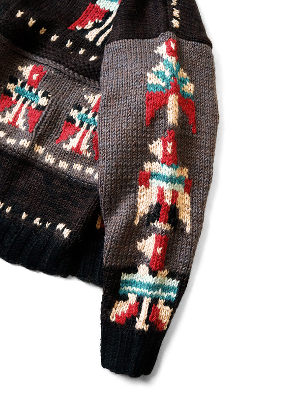 Kapital Hand Knitted Santo Domingo Cowichan Crew Sweater