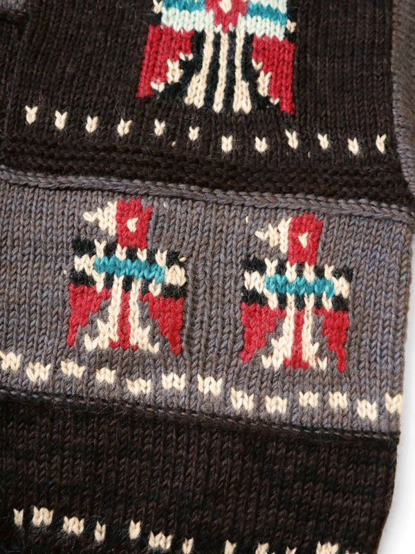 Kapital Hand Knitted Santo Domingo Cowichan Crew Sweater