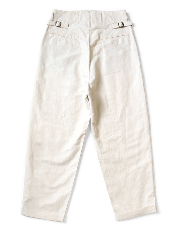 Kapital cotton linen herringbone lumber suit pants